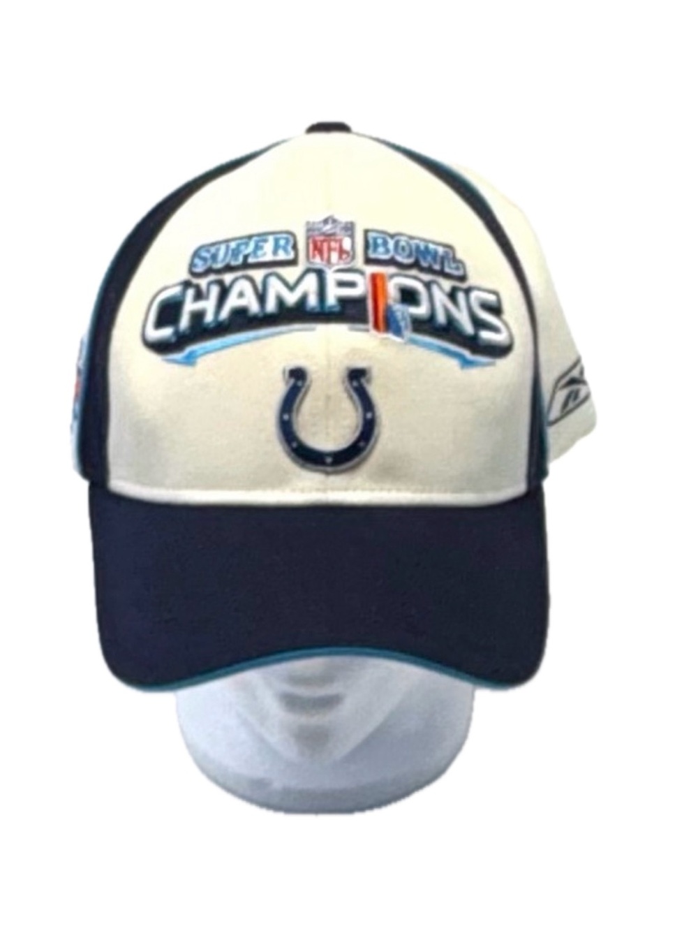 VTG Reebok Indianapolis Colts Super Bowl XLI Champions Hat Cap OS